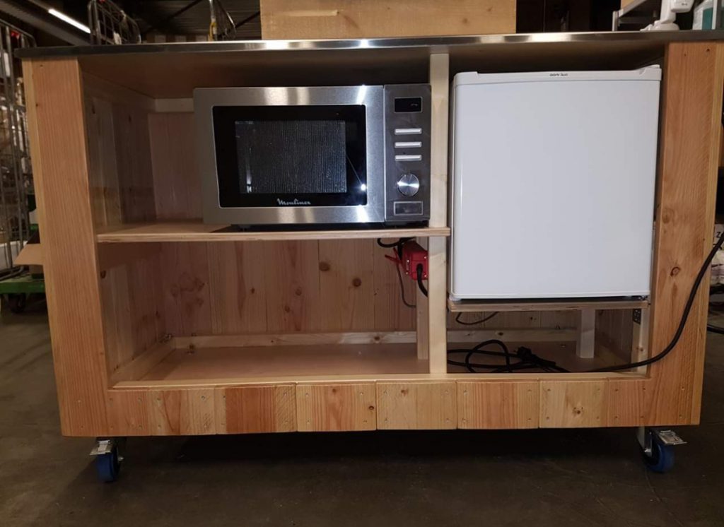 Mobiele voedselbereidings wagen